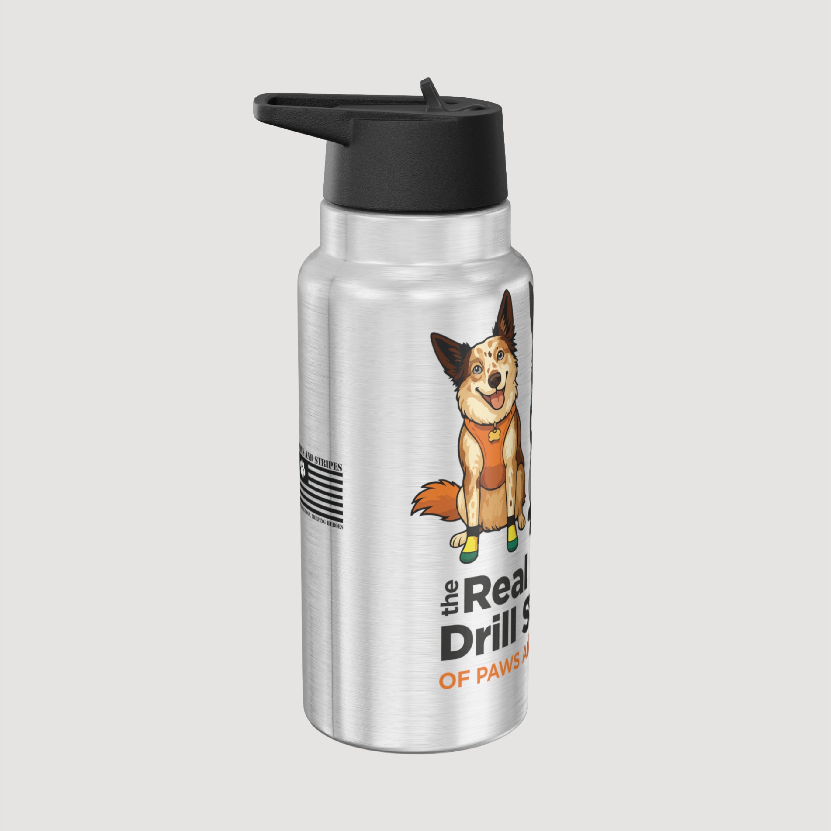 The Real Drill Sergeant of Paws and Stripes 32oz Tumbler
