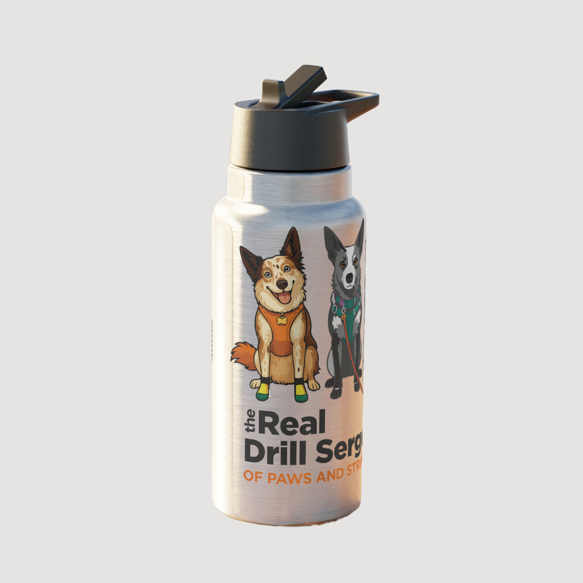 The Real Drill Sergeant of Paws and Stripes 32oz Tumbler