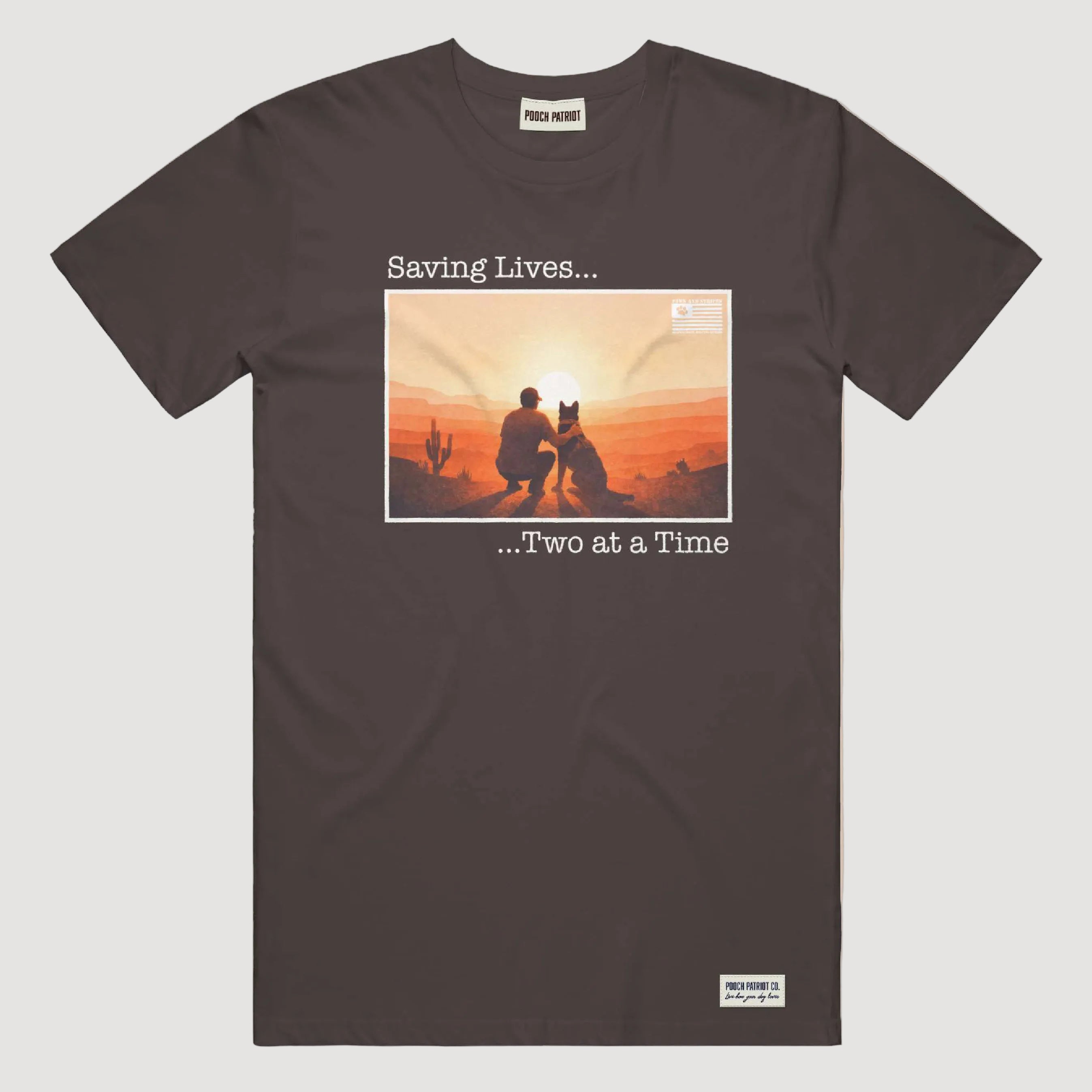 Paws and Stripes - Saving Two at a Time Tee