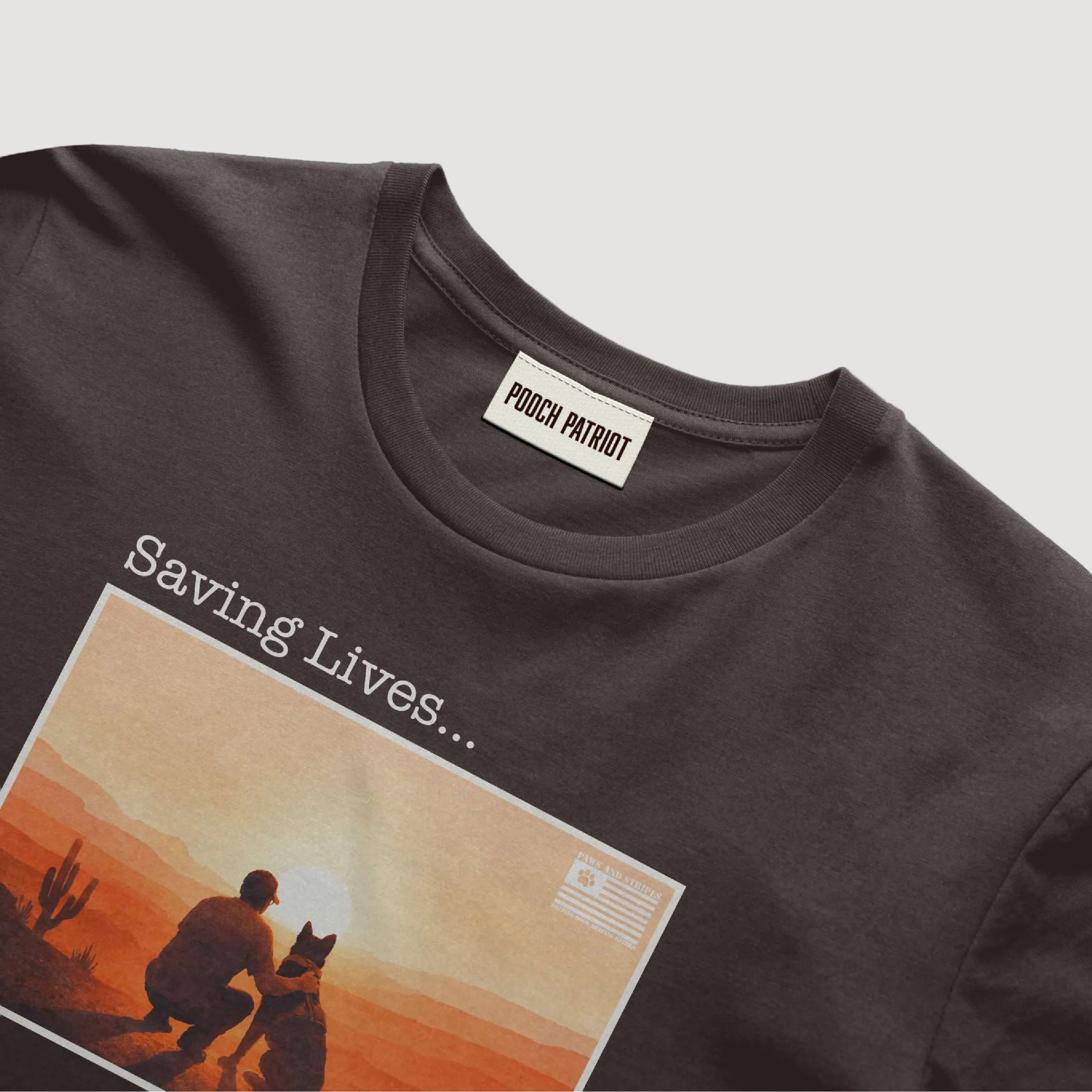 Paws and Stripes - Saving Two at a Time Tee