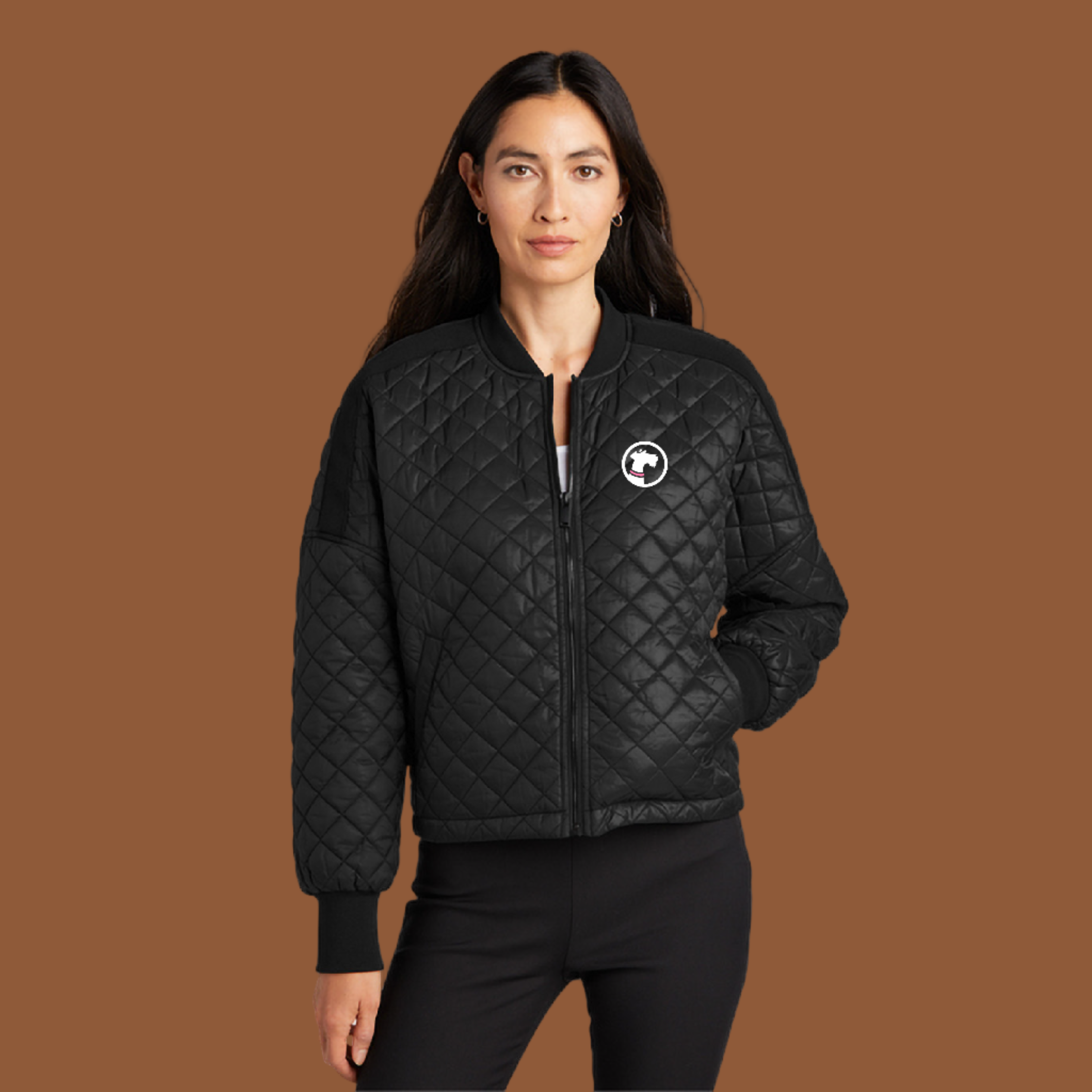 Womens Boxy Quilted Jacket