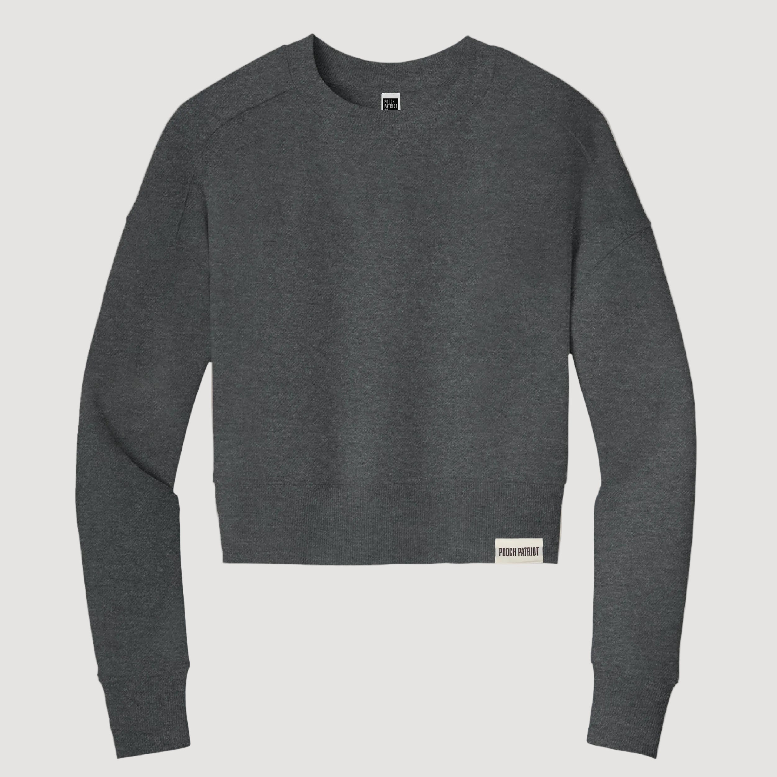 The Saluki - Women's Crop Crew Sweatshirt