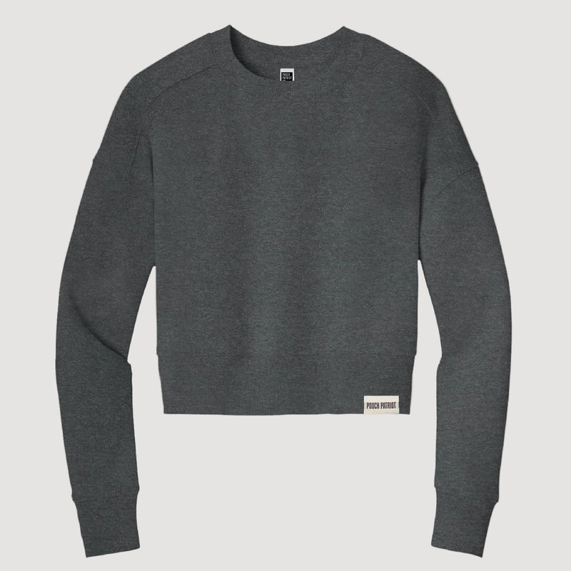The Saluki - Women's Crop Crew Sweatshirt