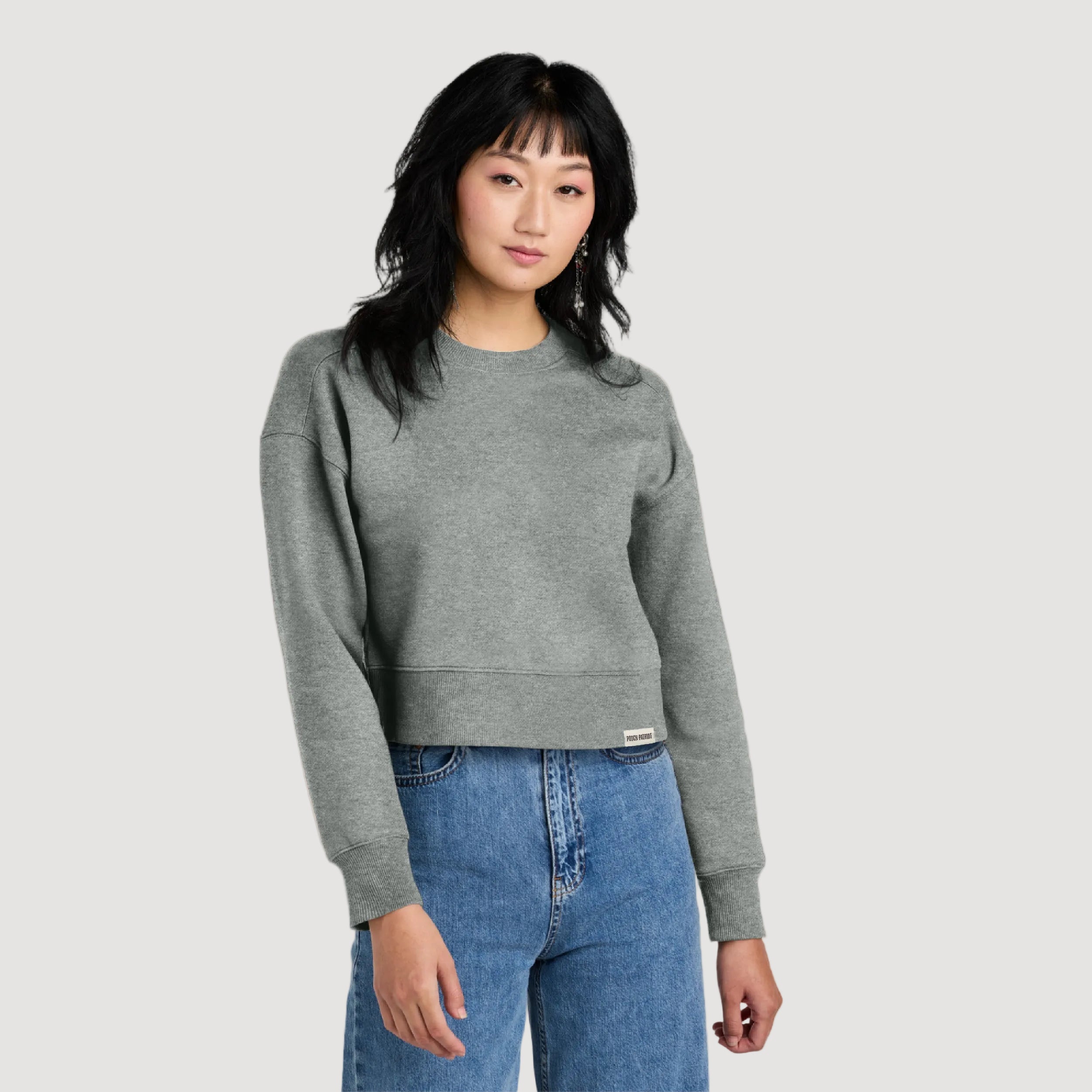 The Saluki - Women's Crop Crew Sweatshirt