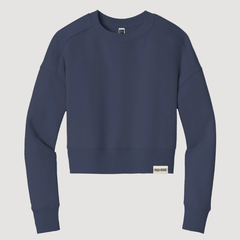 The Saluki - Women's Crop Crew Sweatshirt