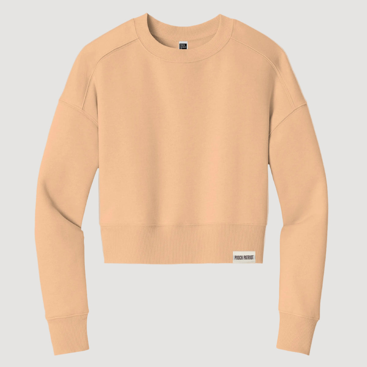 Beige sweatshirt on a beige background