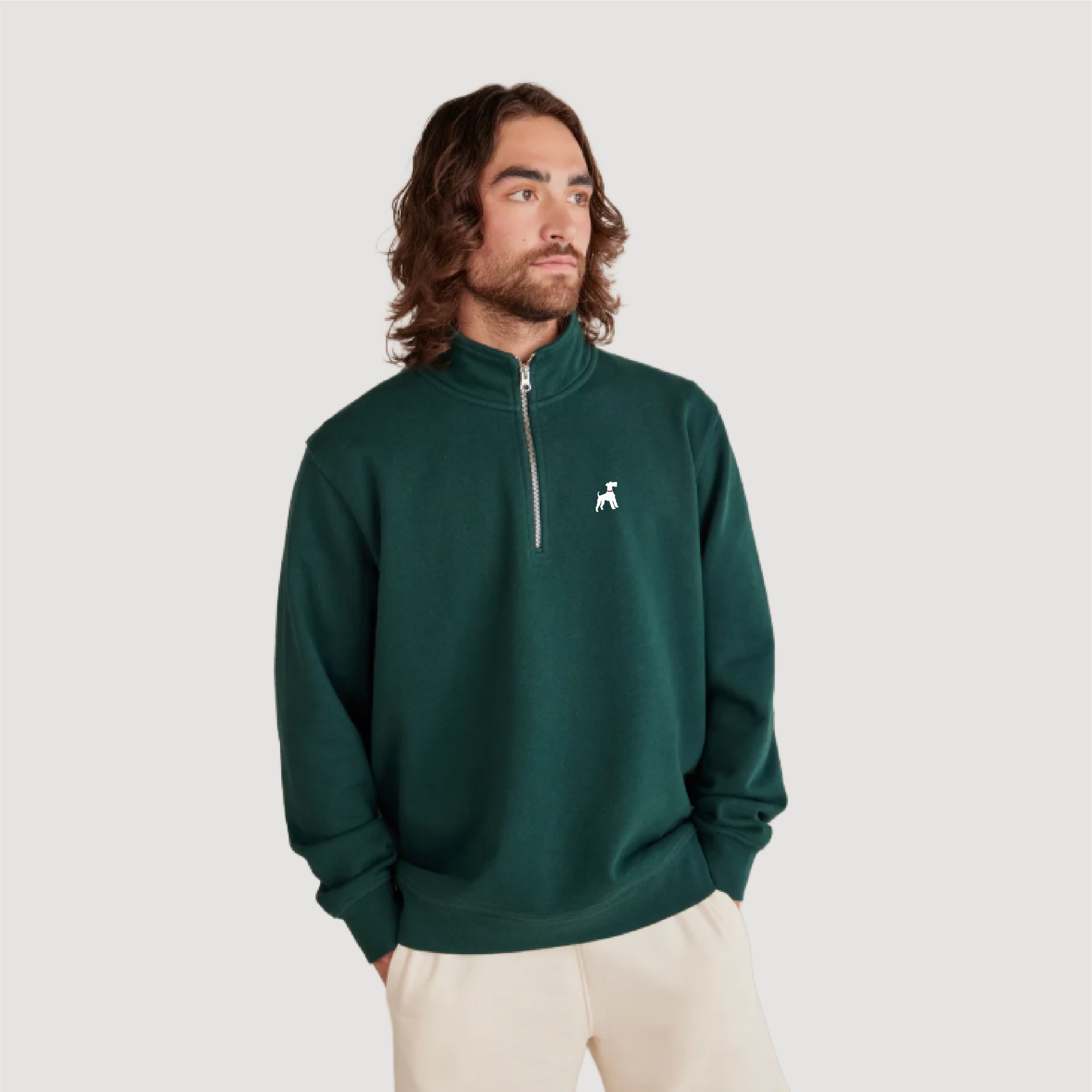 Men's Terrier Heavy Weight Organic Quarter Zip