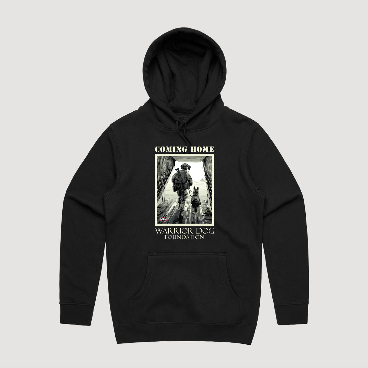 Warrior Dog Coming Home Heavy Weight Hoodie