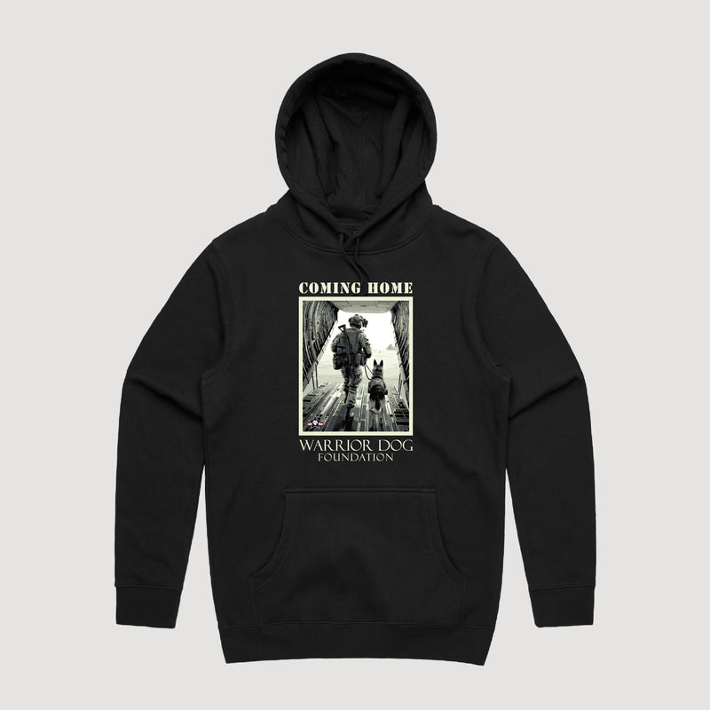 Warrior Dog Coming Home Heavy Weight Hoodie