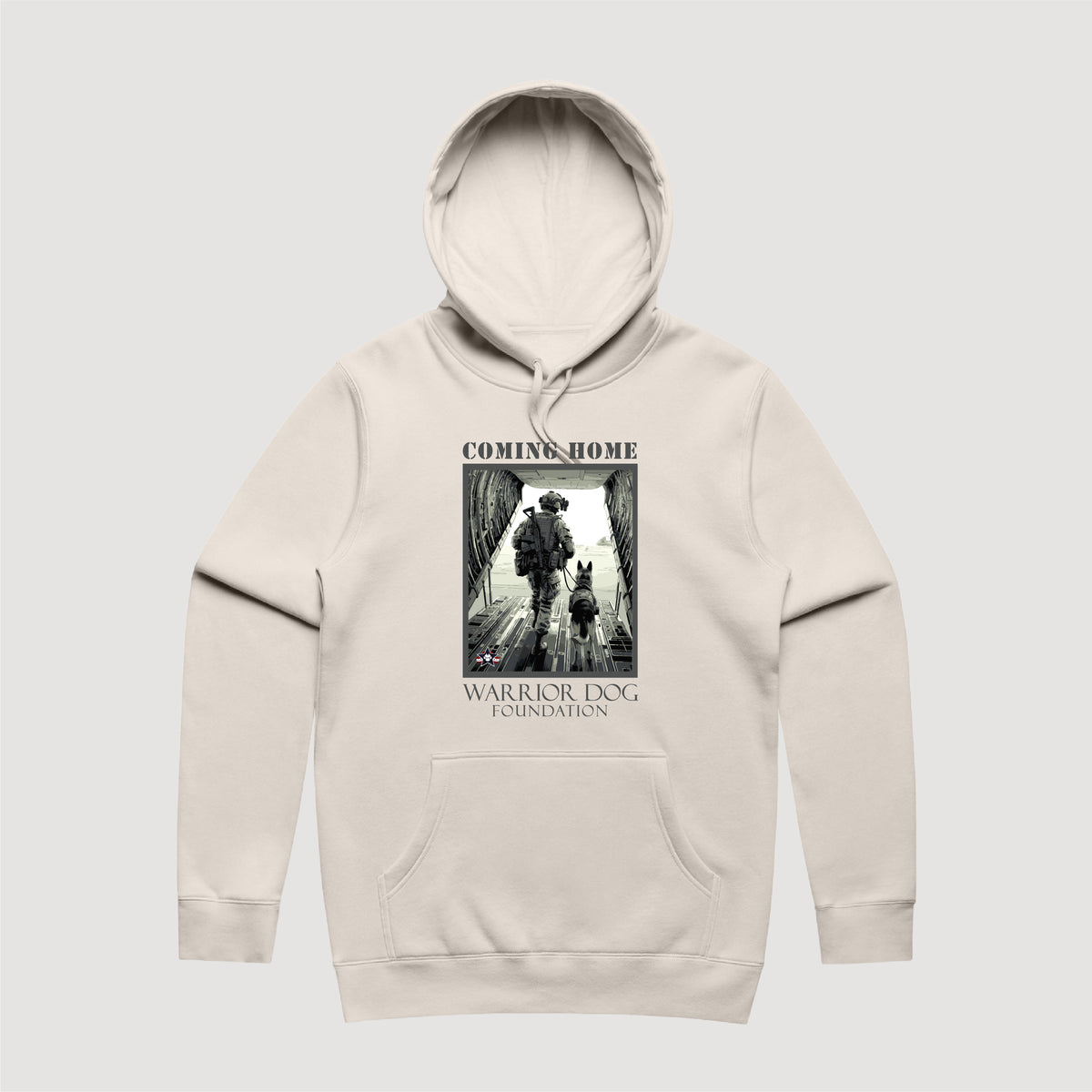 Warrior Dog Coming Home Heavy Weight Hoodie
