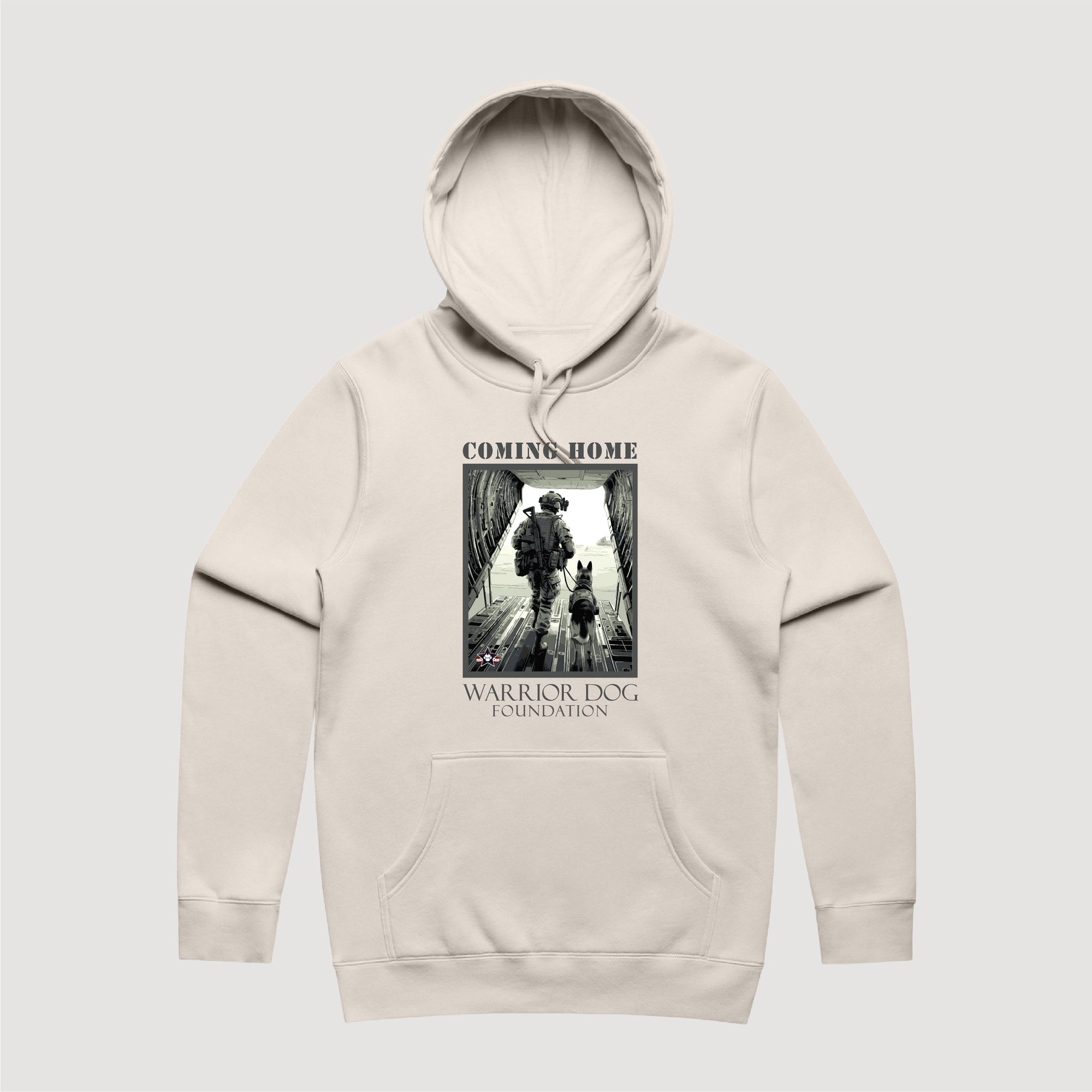 Warrior Dog Coming Home Heavy Weight Hoodie
