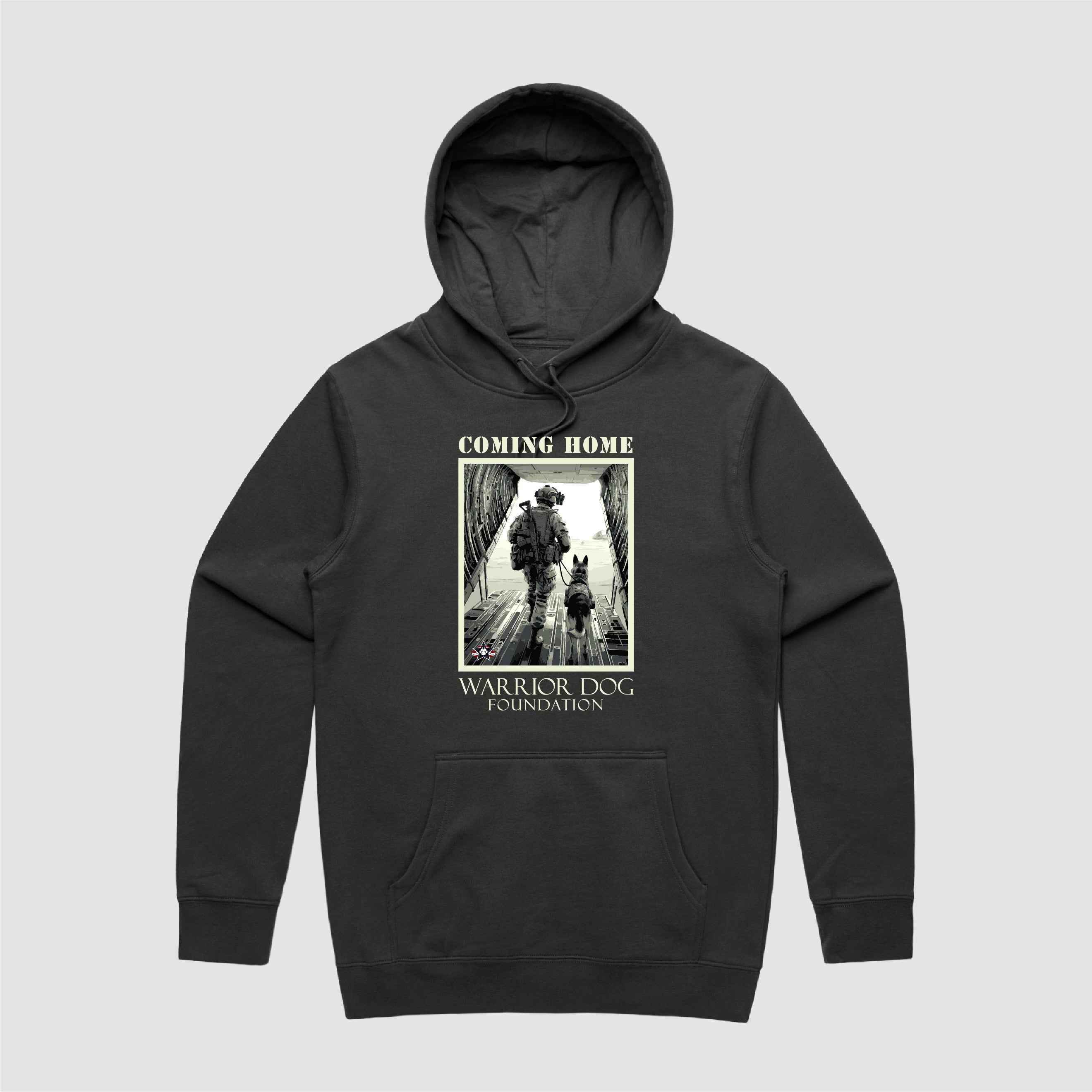Warrior Dog Coming Home Heavy Weight Hoodie