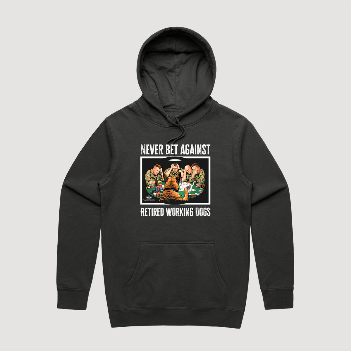 Warrior Dog - Never Bet Against Retired Working Dogs Hoodie