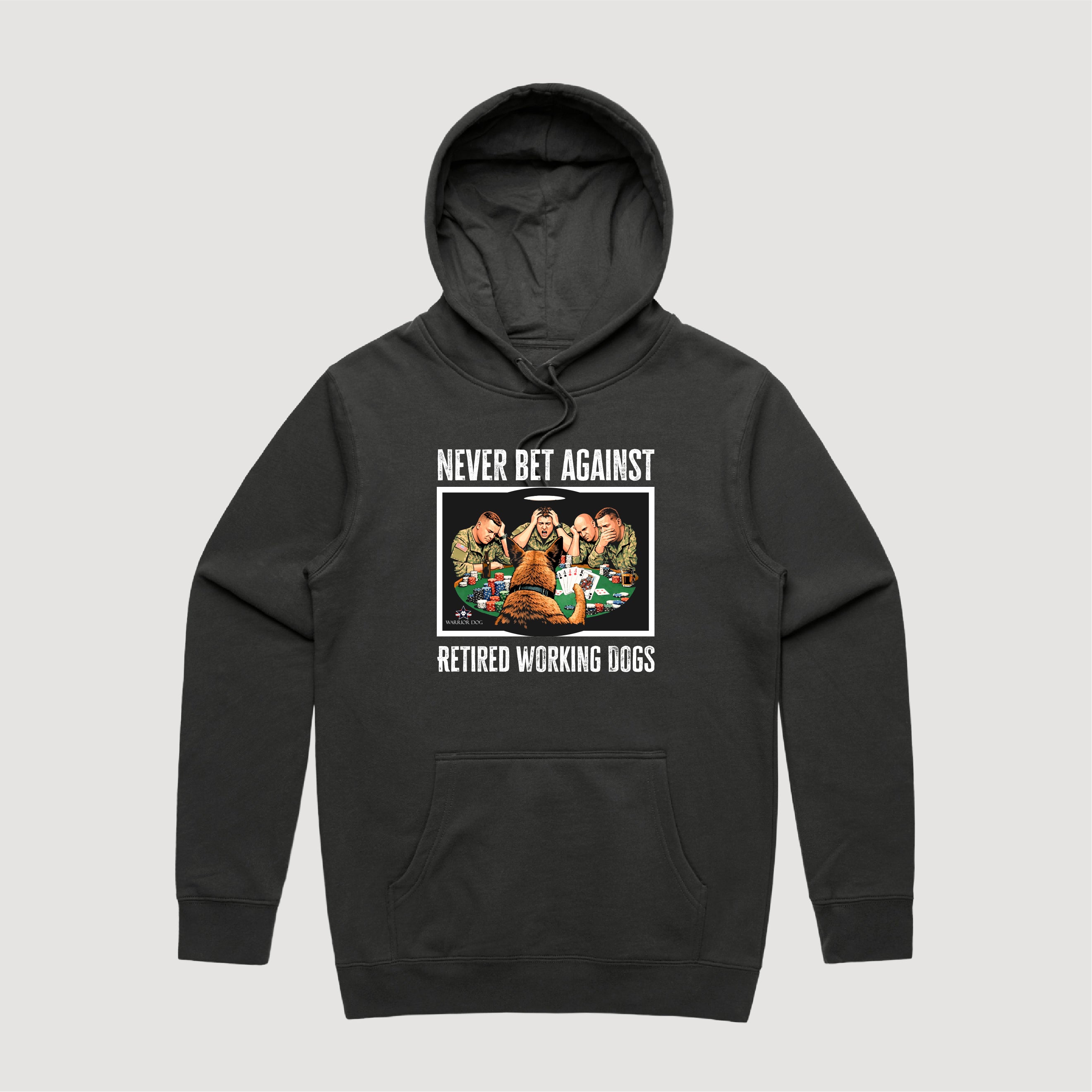 Warrior Dog - Never Bet Against Retired Working Dogs Hoodie