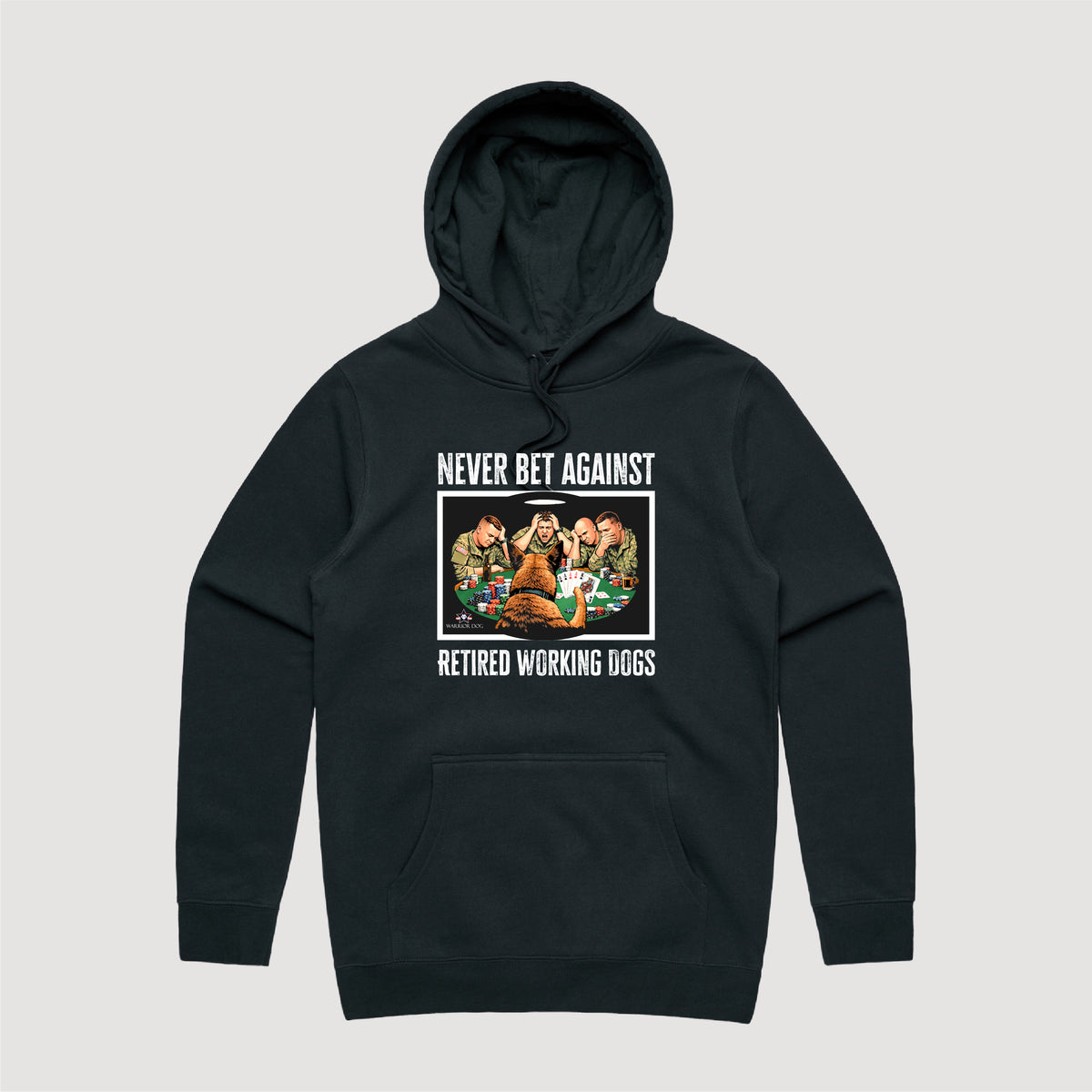 Warrior Dog - Never Bet Against Retired Working Dogs Hoodie