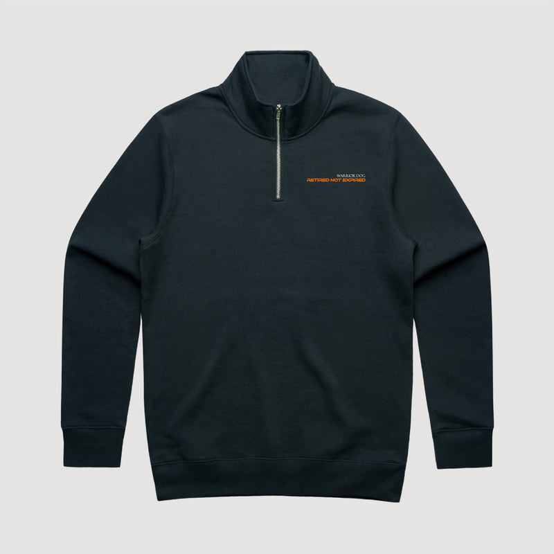 Warrior Dog Retired Not Expired Quarter Zip