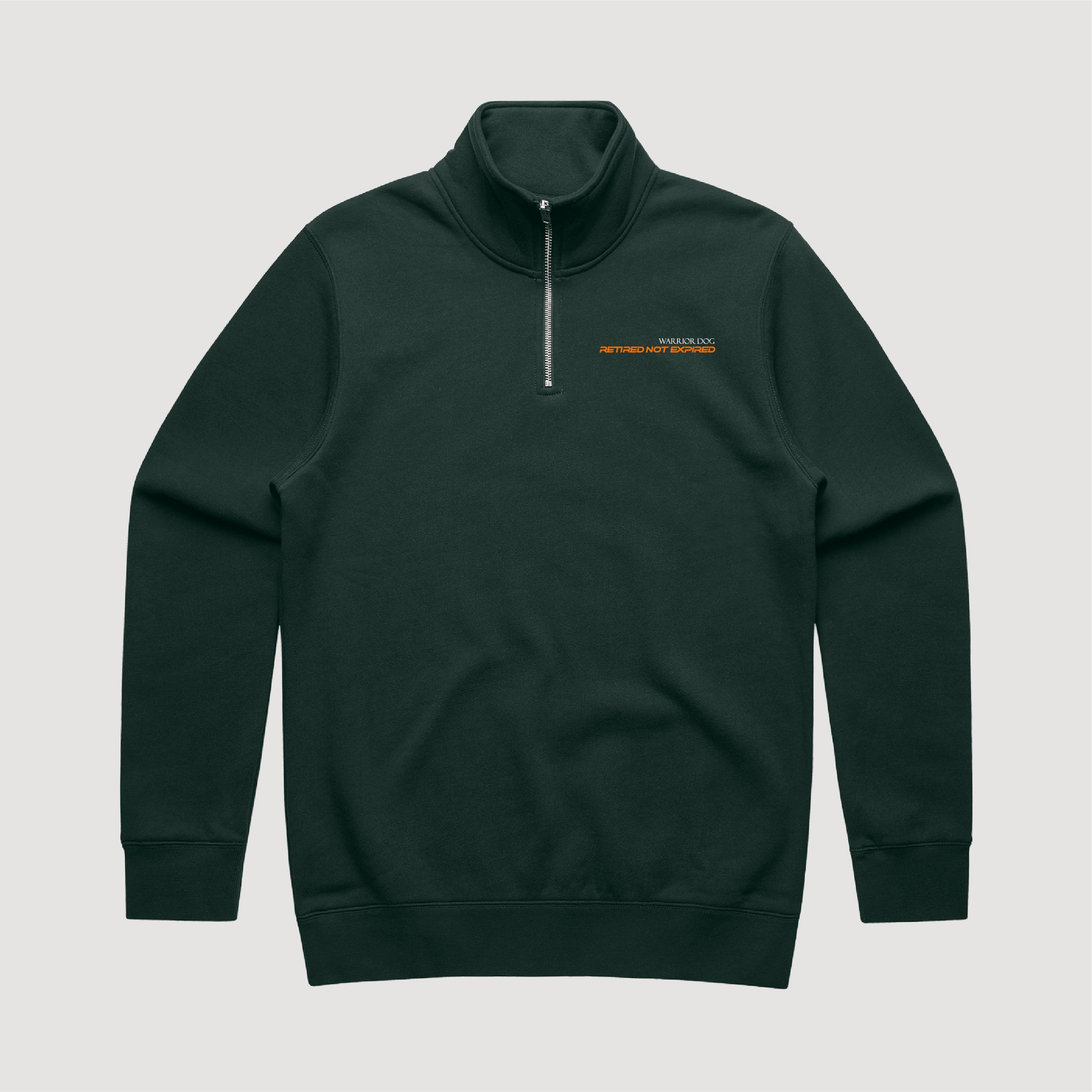 Warrior Dog Retired Not Expired Quarter Zip