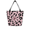 Pooch Patriot Pink Leopard Canvas Tote