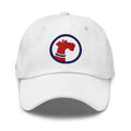 Pooch Patriot Classic White Baseball Cap — Red Logo