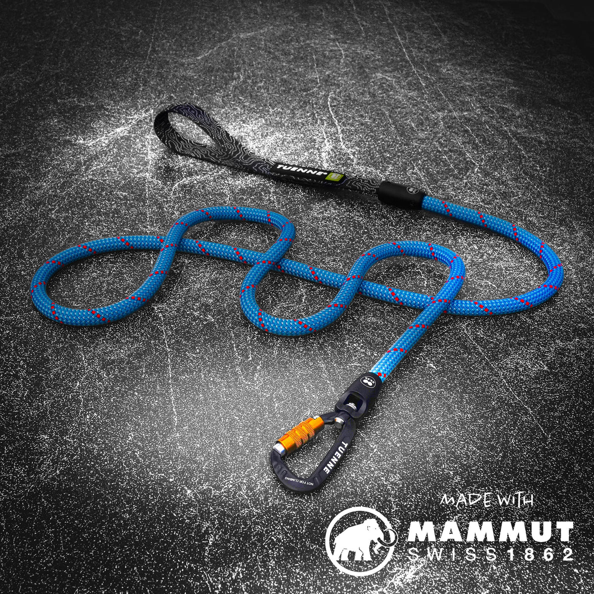 Tuenne Handcrafted Rope Dog Leash – Built with Mammut® Certified Climbing Rope