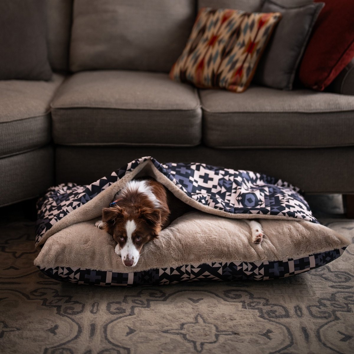 Pendleton Burrow Bed – Faux-Fur Nest with CertiPUR-US® Memory Foam