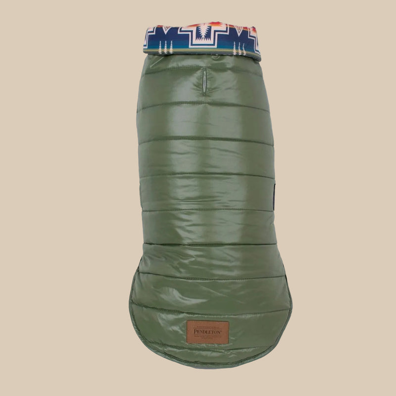 Pendleton Puffer Dog Coat