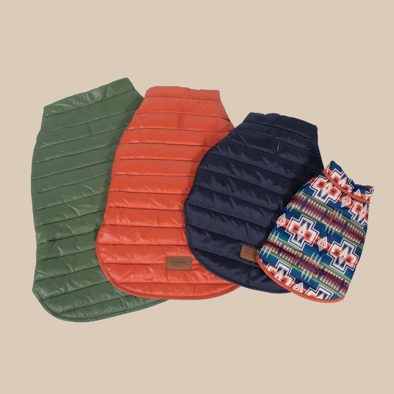 Pendleton Puffer Dog Coat