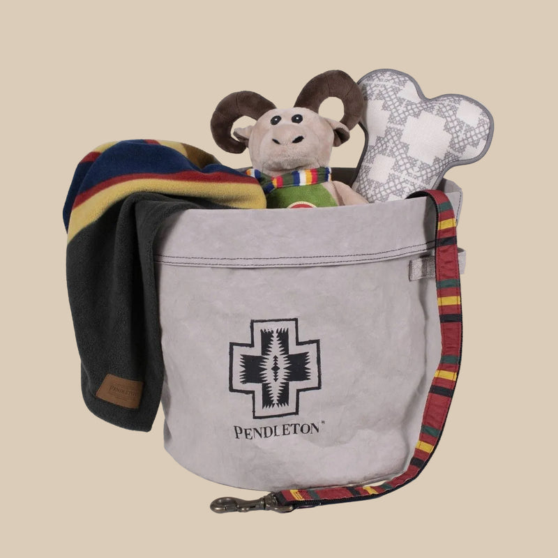 Pendleton Washable Paper Toy Bucket – Eco-Friendly Storage with Heritage Style