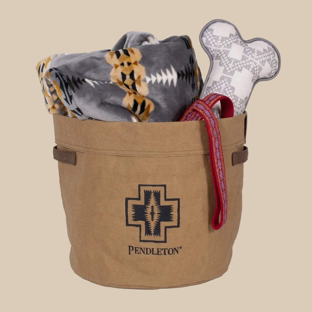 Pendleton Washable Paper Toy Bucket – Eco-Friendly Storage with Heritage Style