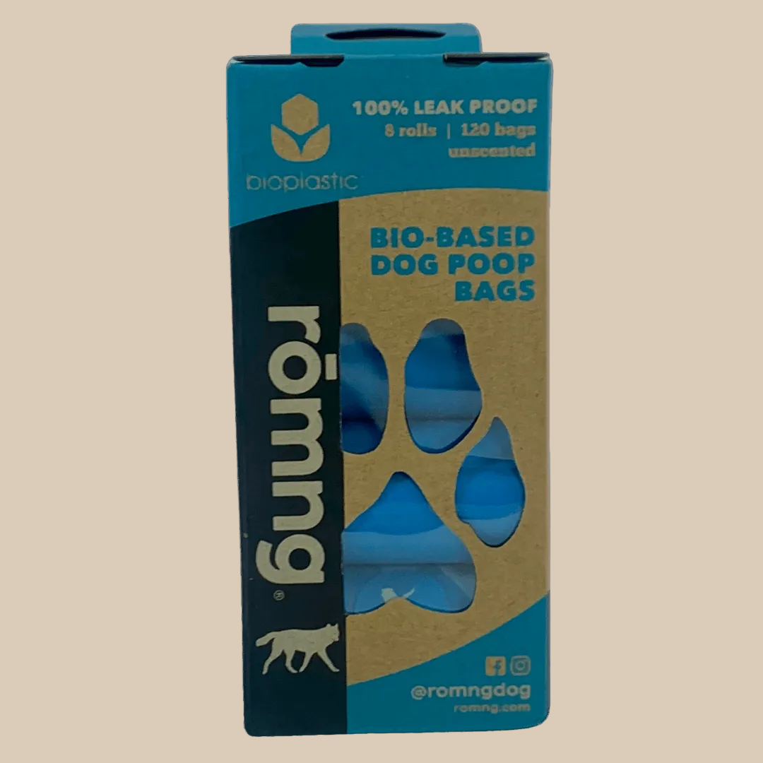 rōmng™ Bio-Based Dog Poop Bags – Eco-Friendly Waste Bags Made from Renewable Materials
